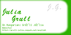 julia grull business card